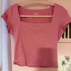 Hollister Short Sleeve Crop Top